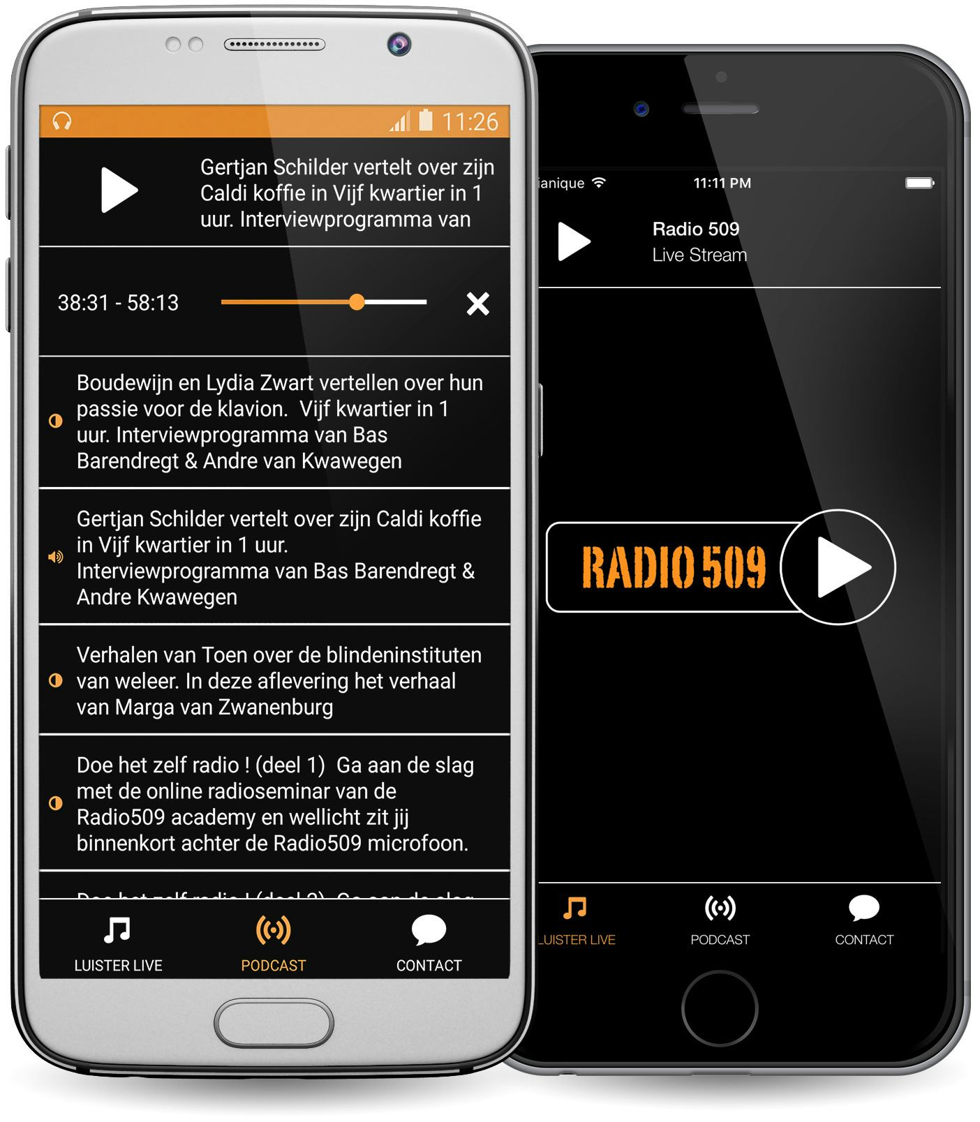 Radio 509 iOS en Android app